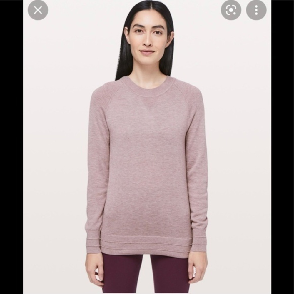 Lululemon Apres Your Way Sweater Smokey Quartz size Medium